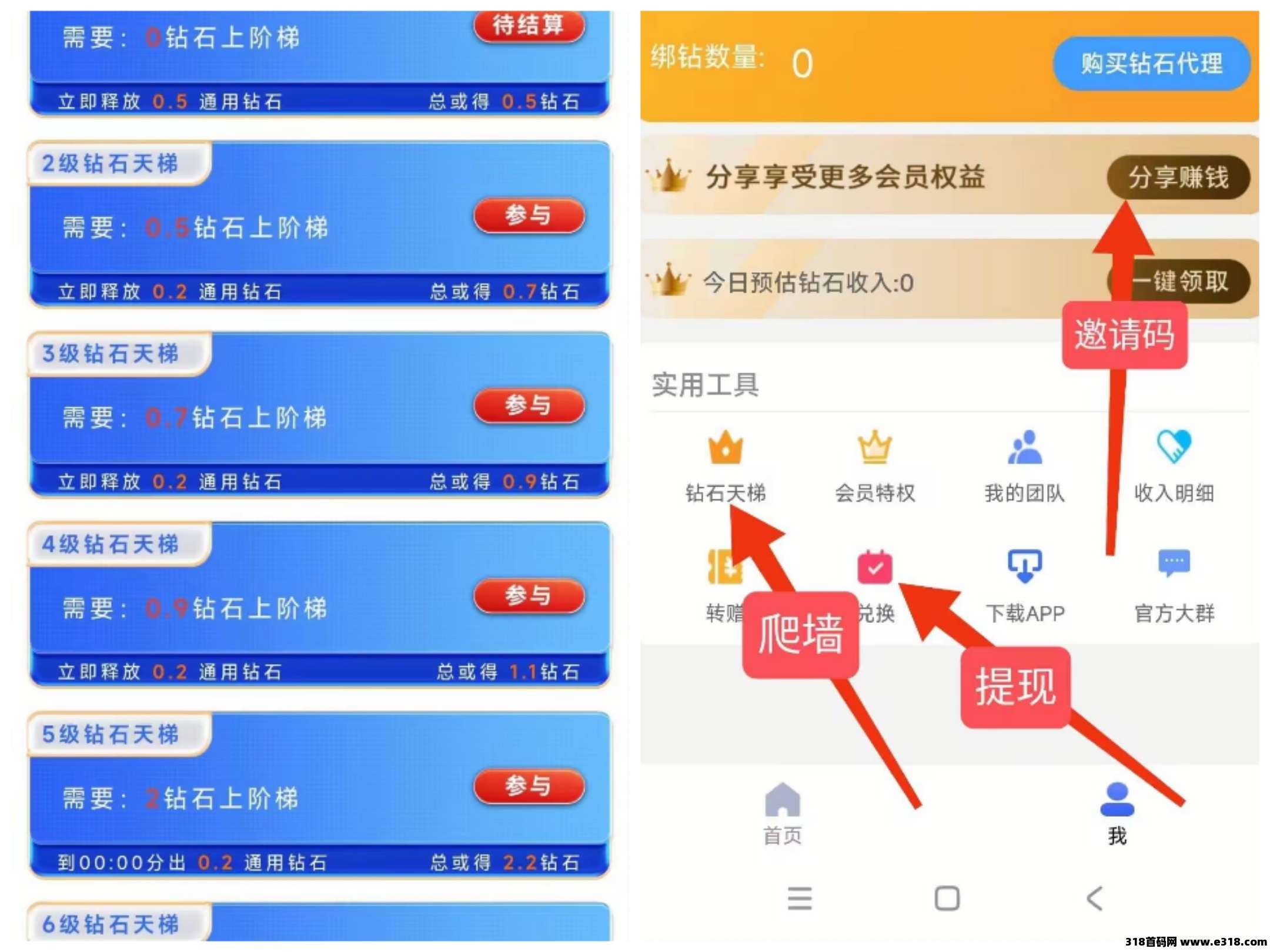 钻石乐园零撸！上墙模式！无广告！保底回收！收益保底高