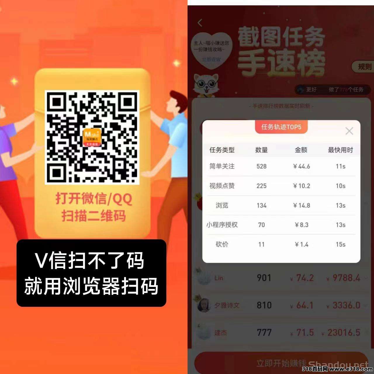 每天赚点APP：抖音、快手、小红书点赞关注简单赚！