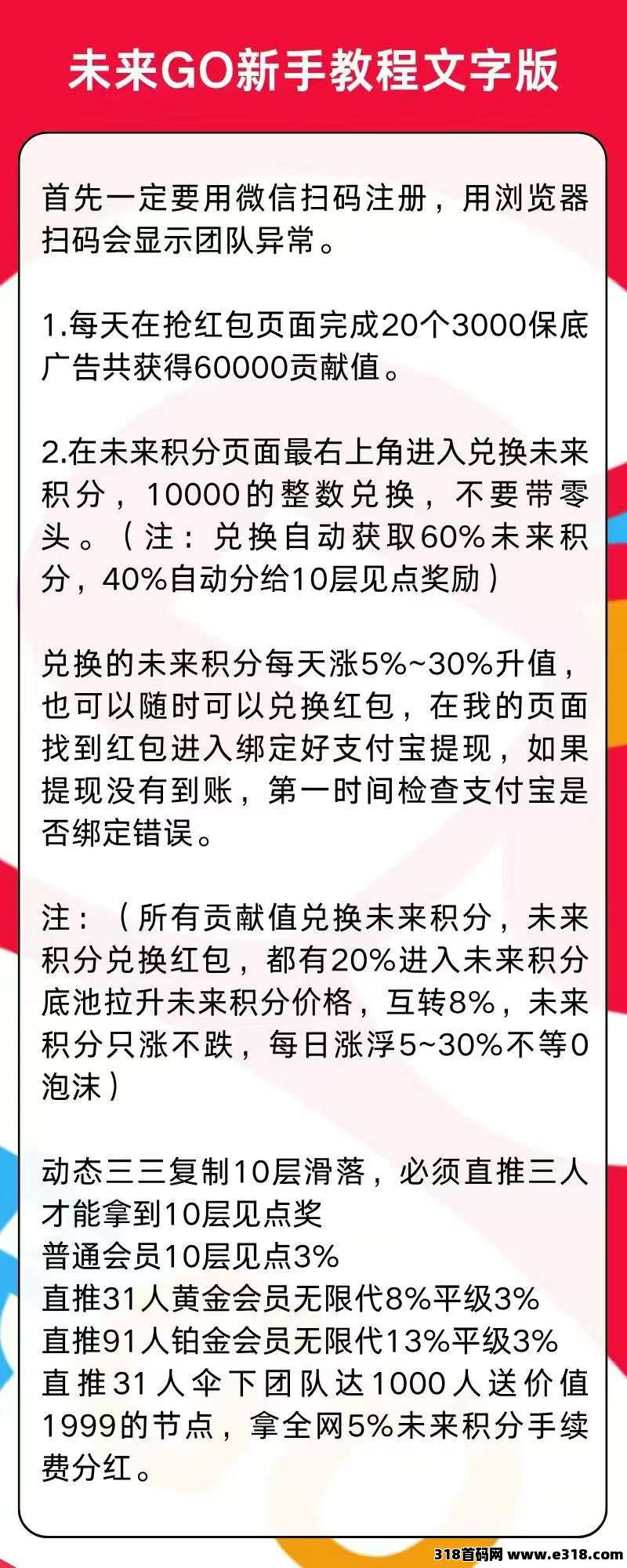 未来go，广告赚，保底收益高，绿色模式