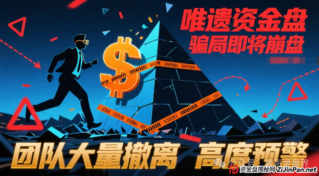 唯遗资金盘骗局即将崩盘，团队大量撤离，高度预警